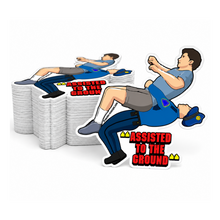 Assisted To The Ground - Sticker