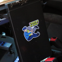 Escorted To The Ground - Sticker