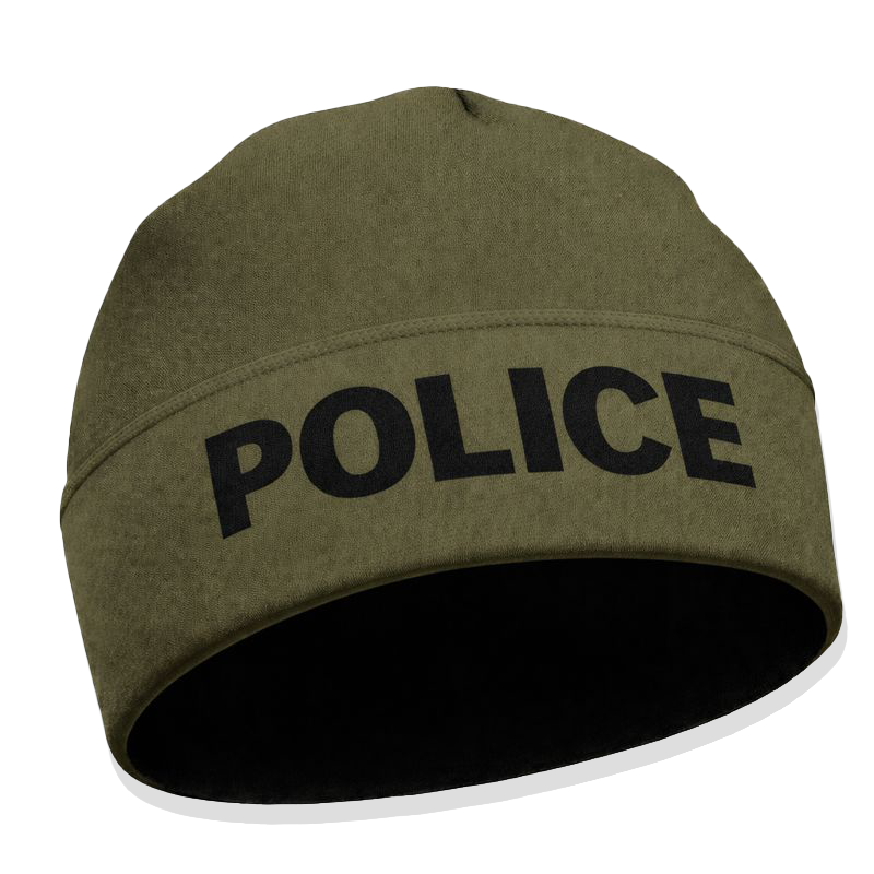 Green Police Beanie