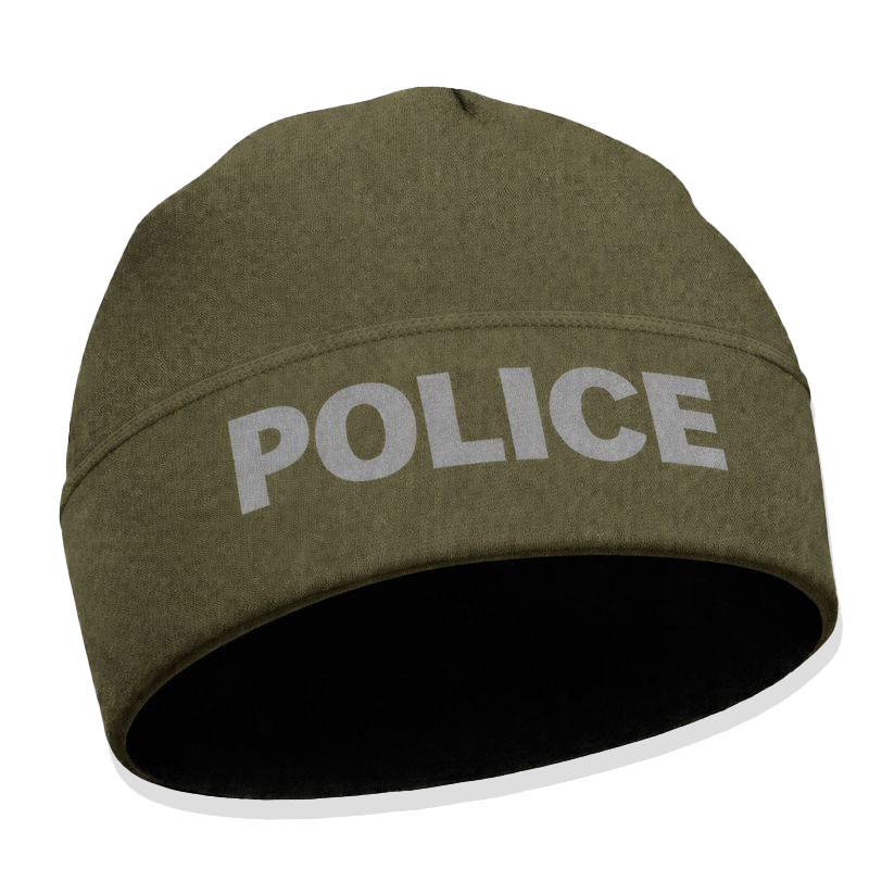 Green Police Beanie