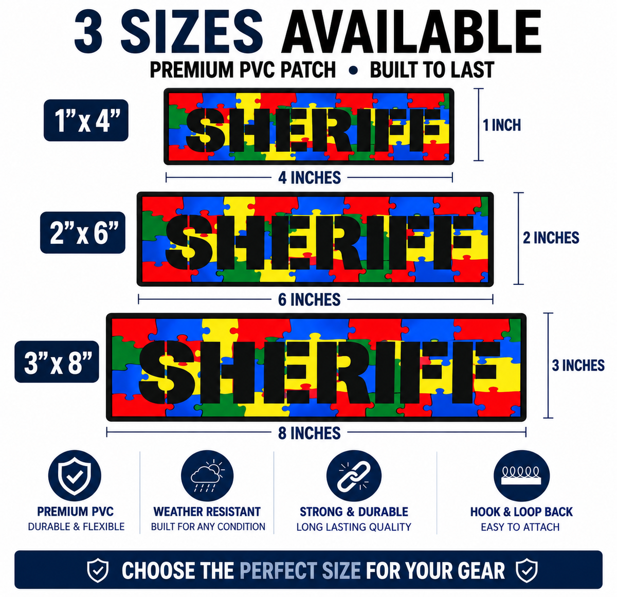 [SHERIFF] Tac-Ops PVC PATCH (AUTISM AWARENESS)