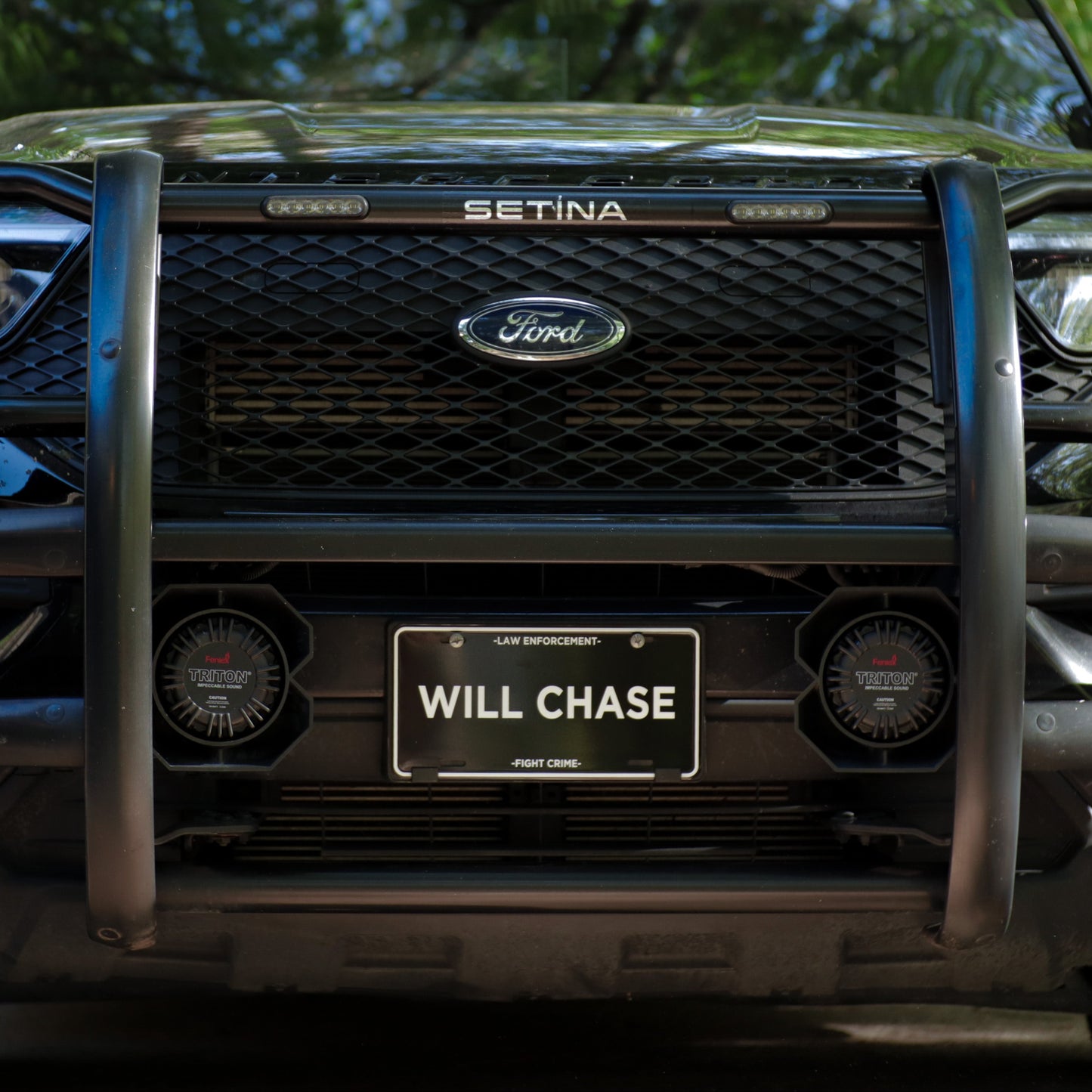 "WILL CHASE" - License Plate