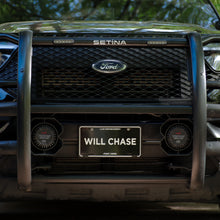 "WILL CHASE" - License Plate