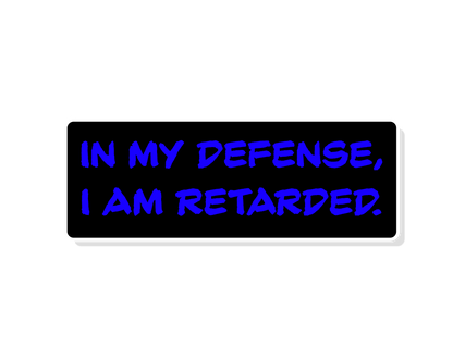 In My Defense - Sticker