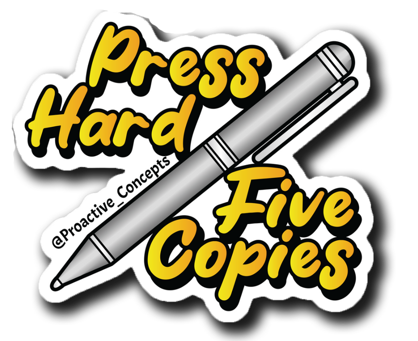 Press Hard Five Copies