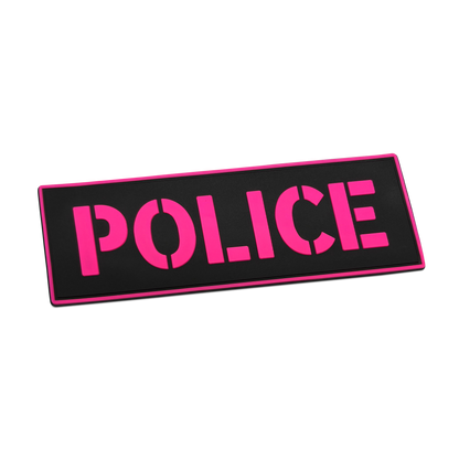 [POLICE] Tac-Ops PVC PATCH BLK/PNK