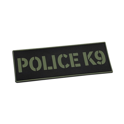[POLICE K9] Tac-Ops PVC PATCH BLK/GRN