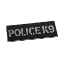 [POLICE K9] Tac-Ops PVC PATCH BLK/GRY