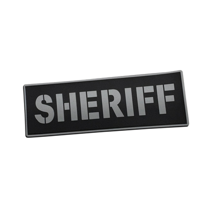 [SHERIFF] Tac-Ops PVC PATCH BLK/GRY