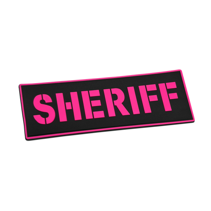 [SHERIFF] Tac-Ops PVC PATCH BLK/PNK
