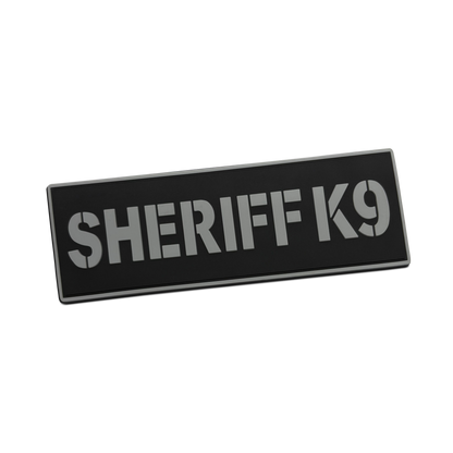 [SHERIFF K9] Tac-Ops PVC PATCH BLK/GRY