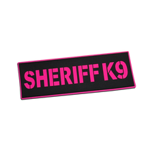 [SHERIFF K9] Tac-Ops PVC PATCH BLK/PNK