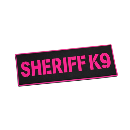 [SHERIFF K9] Tac-Ops PVC PATCH BLK/PNK