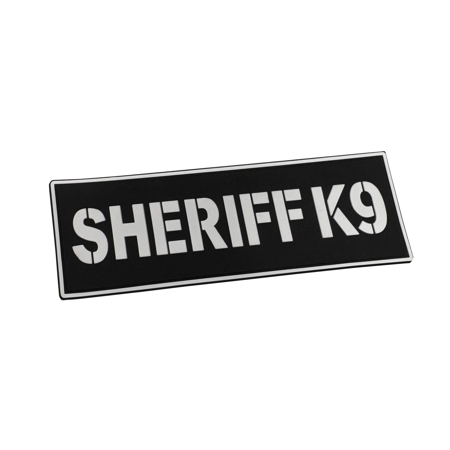 [SHERIFF K9] Tac-Ops PVC PATCH BLK/WHI