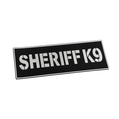 [SHERIFF K9] Tac-Ops PVC PATCH BLK/WHI