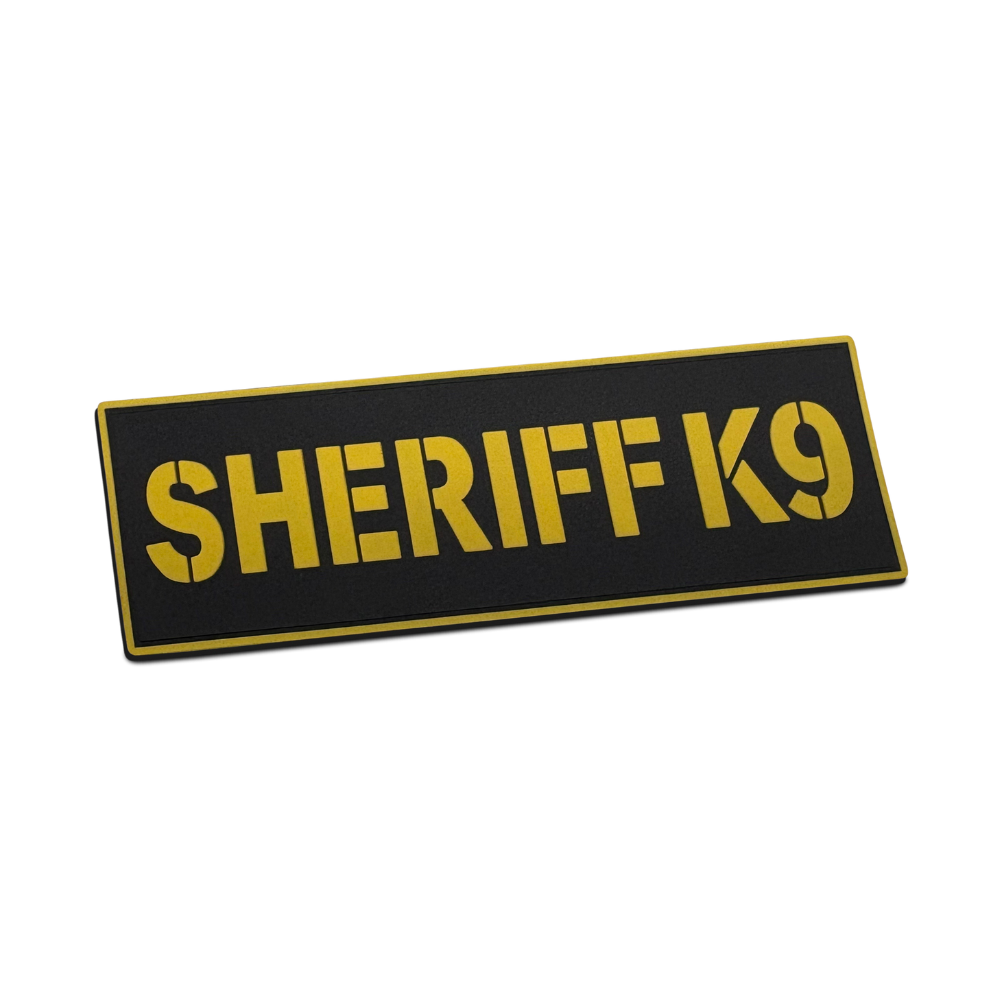 [SHERIFF K9] Tac-Ops PVC PATCH BLK/YLW