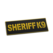 [SHERIFF K9] Tac-Ops PVC PATCH BLK/YLW