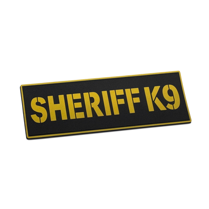 [SHERIFF K9] Tac-Ops PVC PATCH BLK/YLW