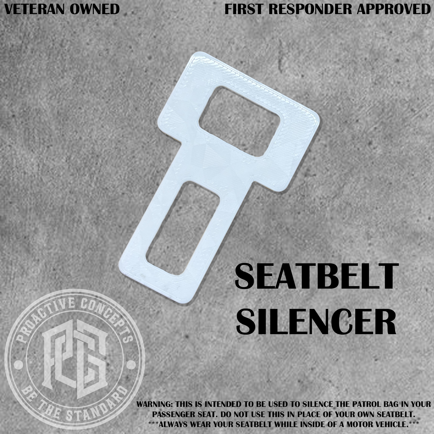 Seatbelt Silencer - White