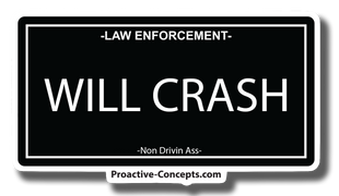 Will Crash LP Sticker