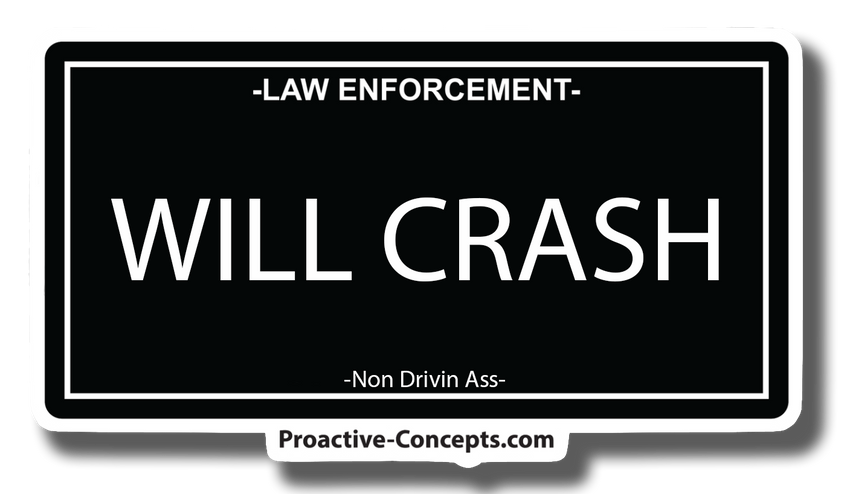 Will Crash LP Sticker