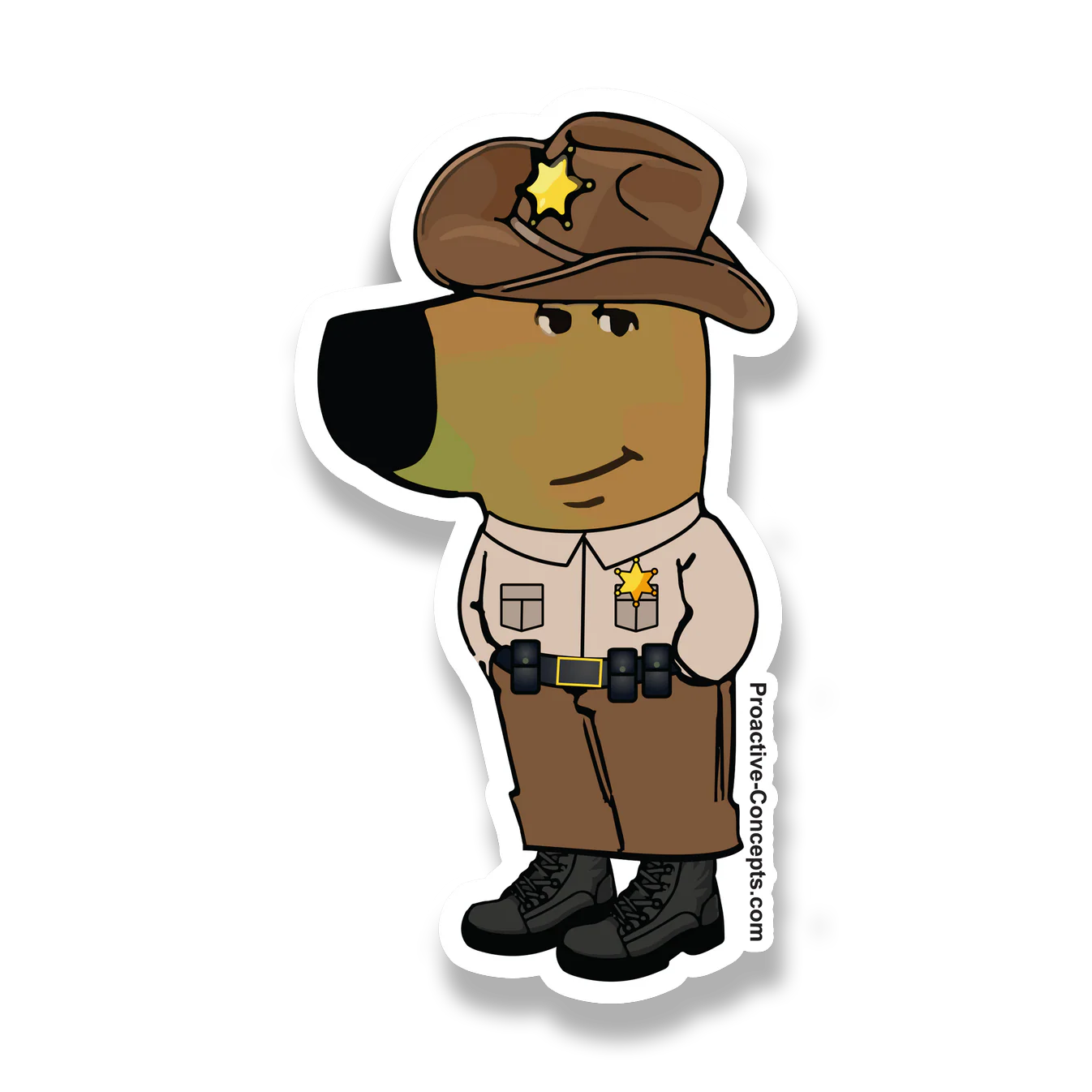 CHILL DEPUTY (FULL UNIFORM) - Sticker