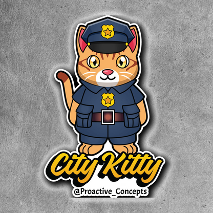 City Kitty - Sticker