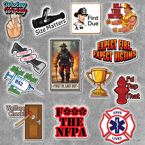 FIREFIGHTER STICKERS