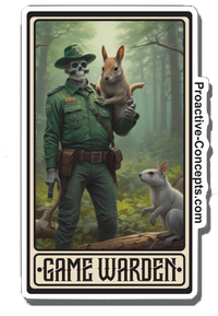 Game Warden Card - Sticker