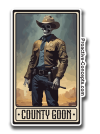 County Goon Card - Sticker