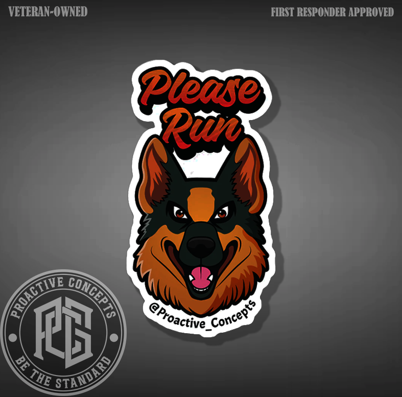 Please Run - Sticker