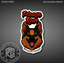 Please Run - Sticker