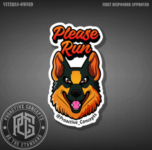 Please Run - Sticker