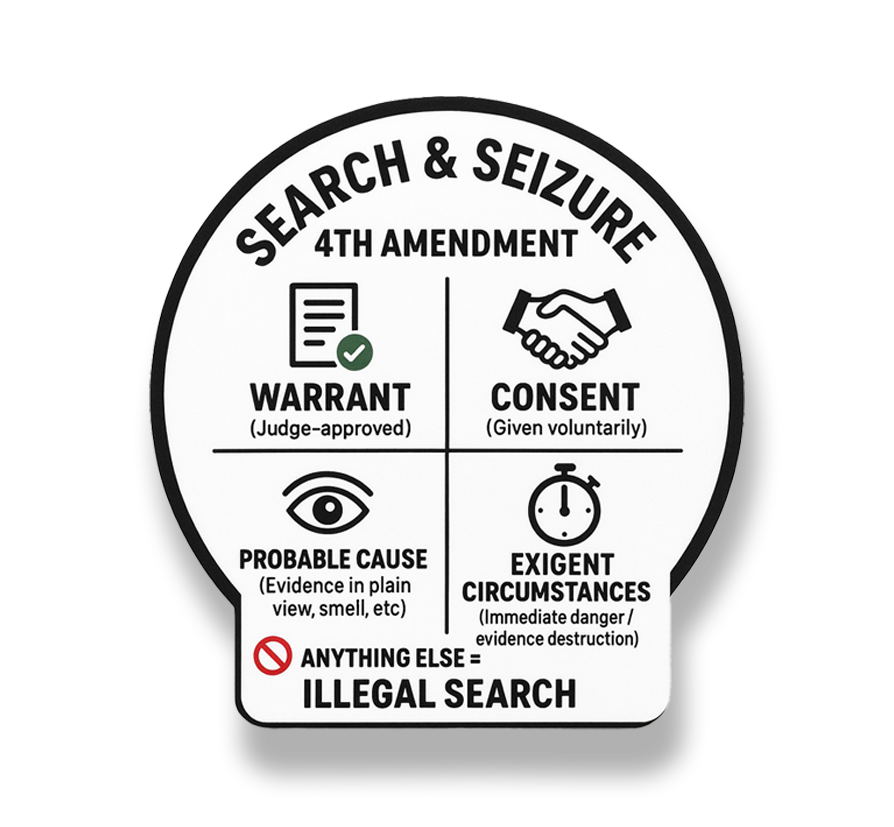 Search and Seizure - Sticker