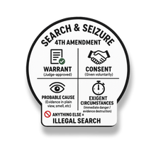 Search and Seizure - Sticker