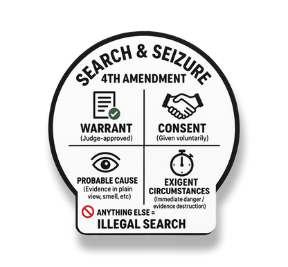 Search and Seizure - Sticker