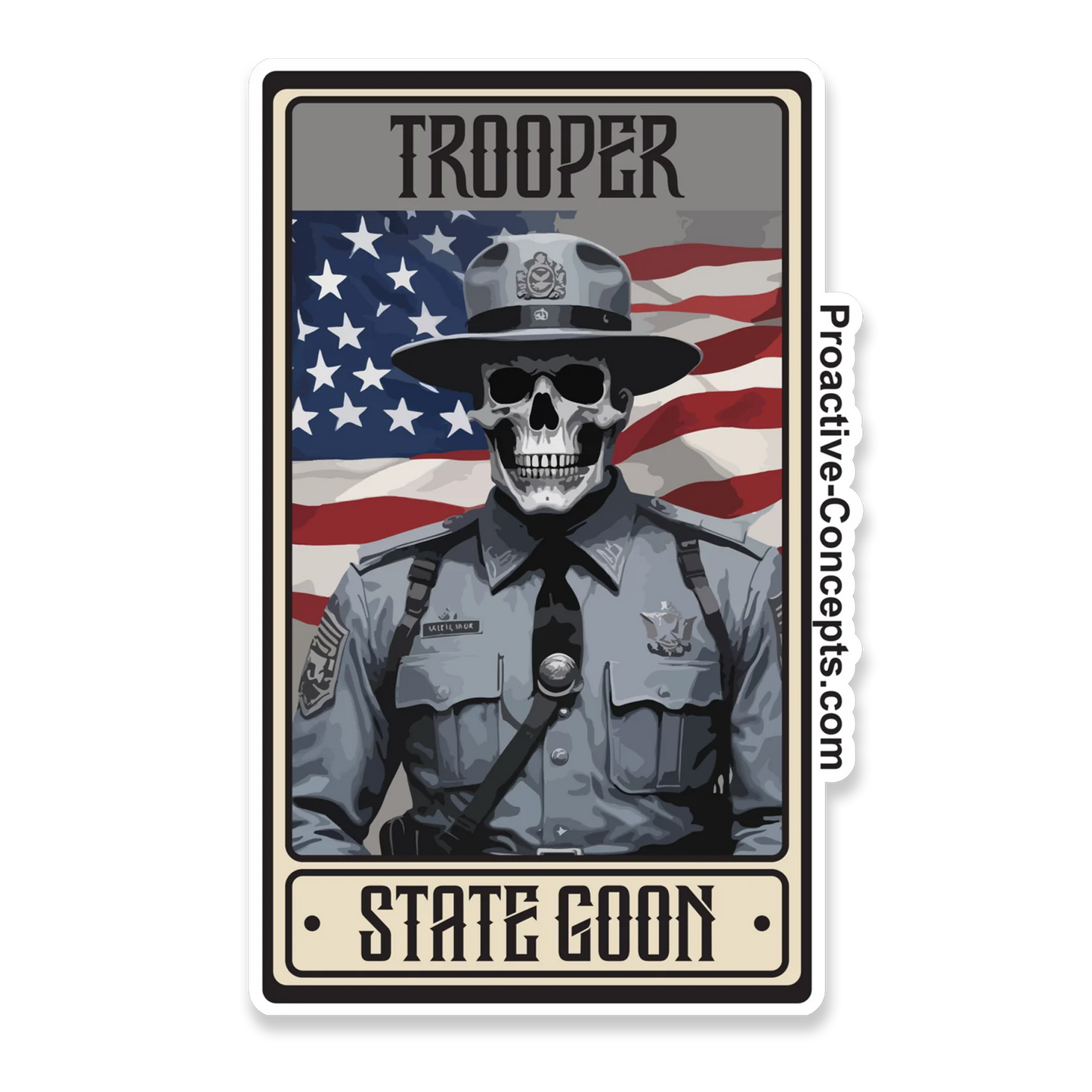 State Goon Card - Sticker