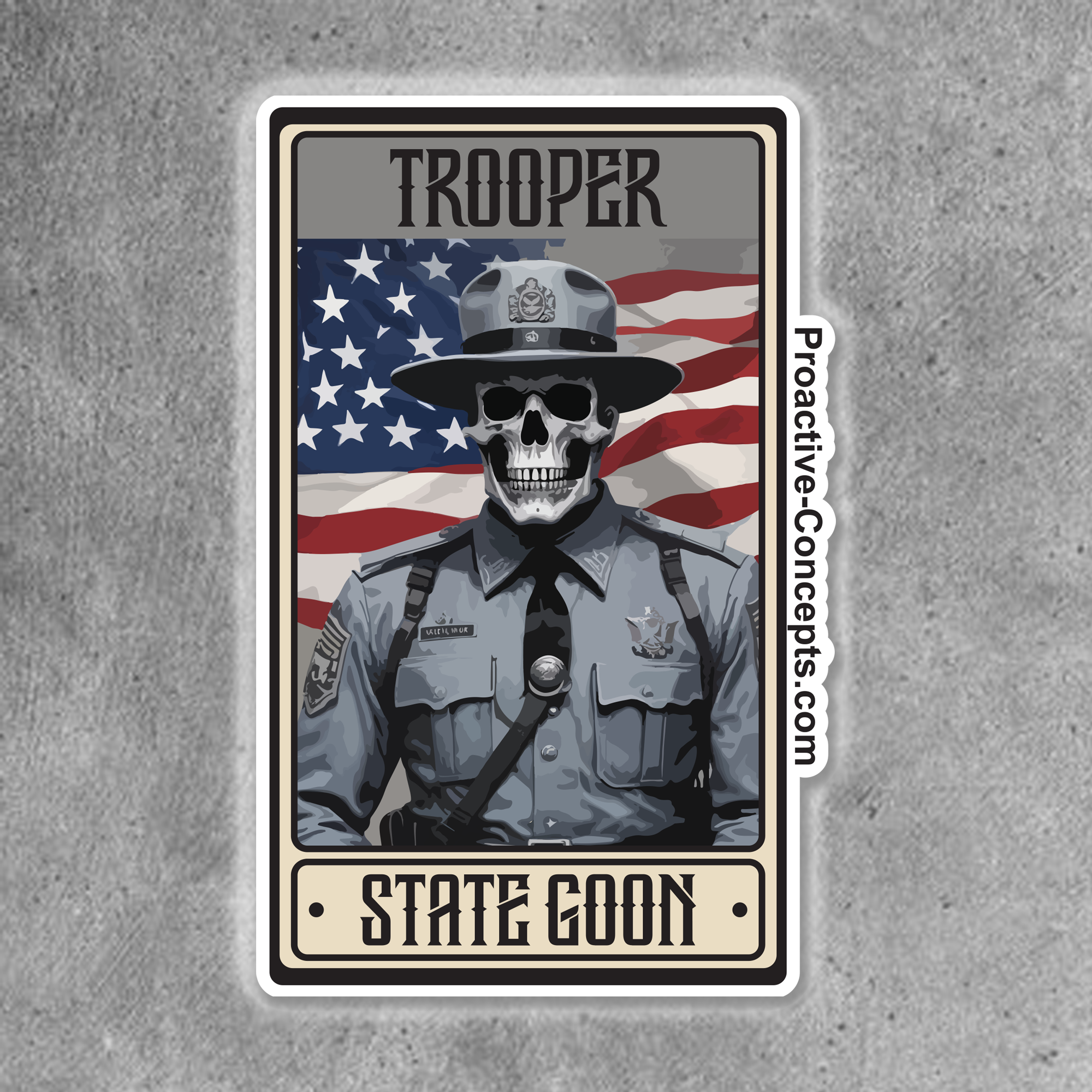 State Goon Card - Sticker - Proactive Concepts