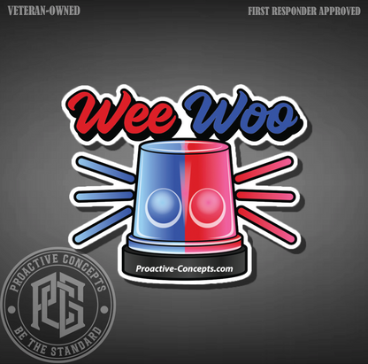 WEE WOO - Sticker