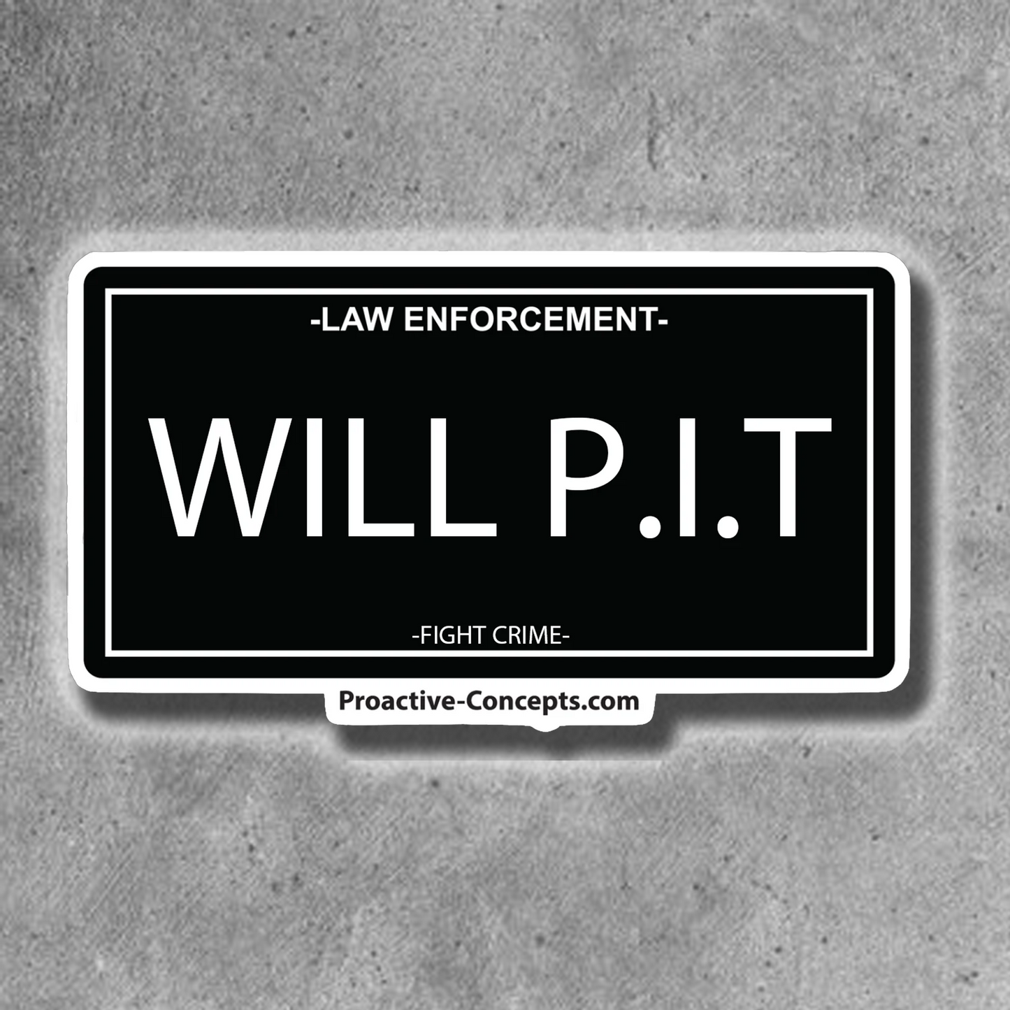 Will P.I.T - LP Sticker